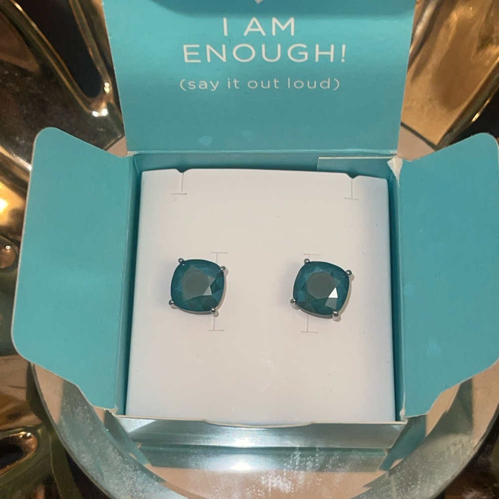 Origami Owl elf  Cushion-Cut Stud Earrings